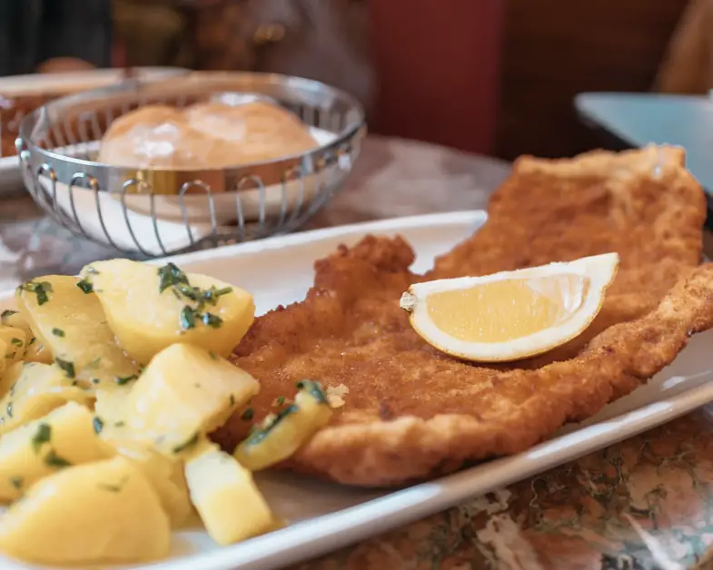 The Wiener schnitzel from Cafe Ritter and place you must eat with one day in Vienna