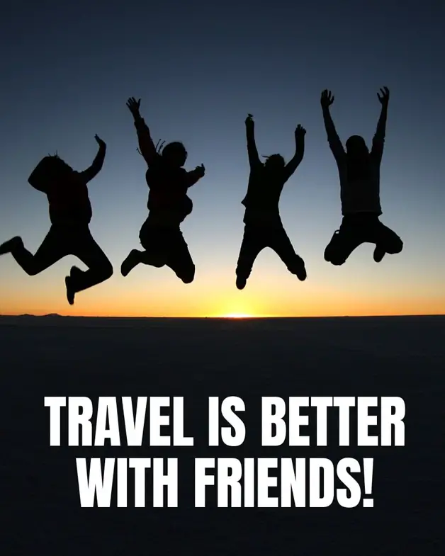 travel is better with friends picture. 