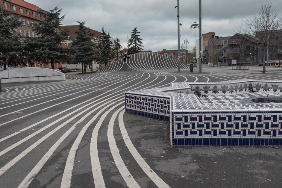 Picture of Superkilen Park in Copenhagen.