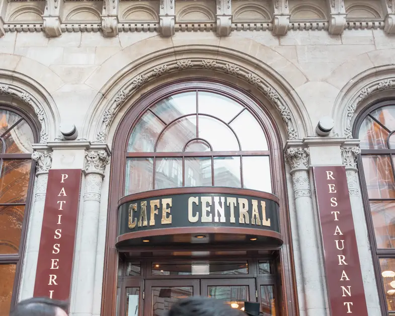 The outside of Cafe Central. A Place you must visit if spending one day in Vienna. 