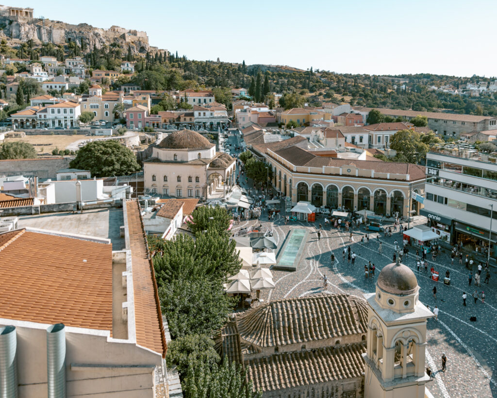 One of the things for what to do in Athens is visit Monastiraki Square. 