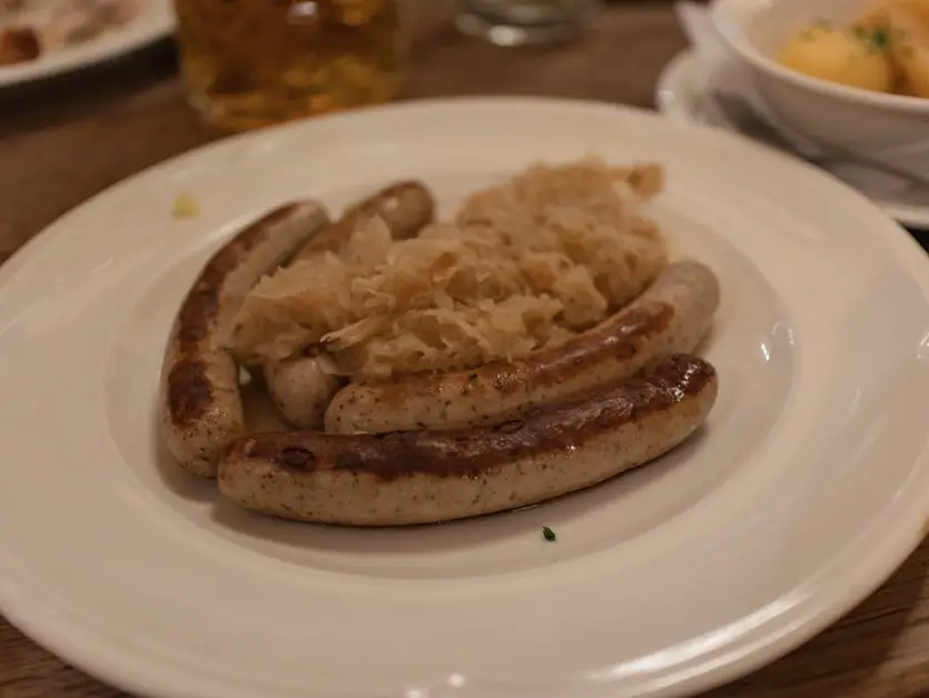 Picture of sausage in Munich top place for solo female travel