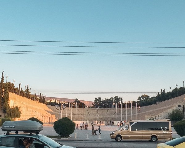  Panathenaic stadium on a sunny day