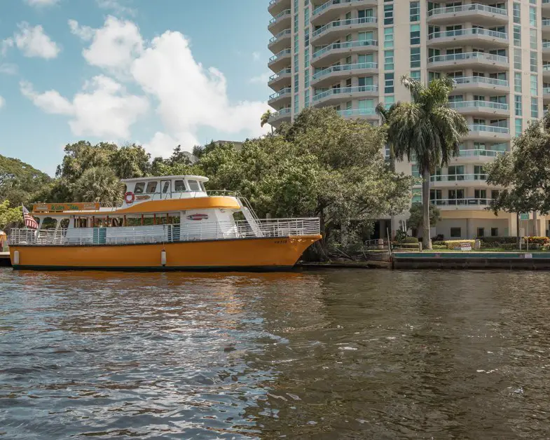 Water taxis on the canal in Fort Lauderdale
