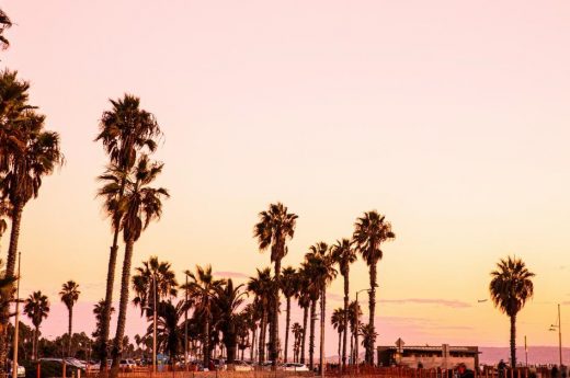 Los Angeles captions photo of the Venice Beach.