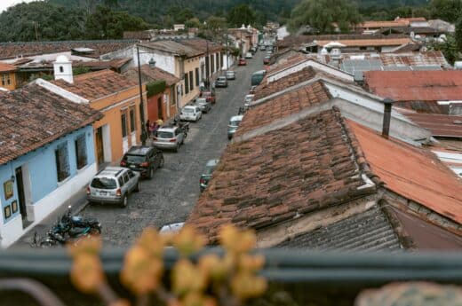 Rooftop view of the town one of the best things to do in Antigua, Guatemala