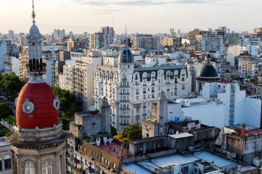 Argentina captions photo of rooftop view of Buenos Aires, Argentina.