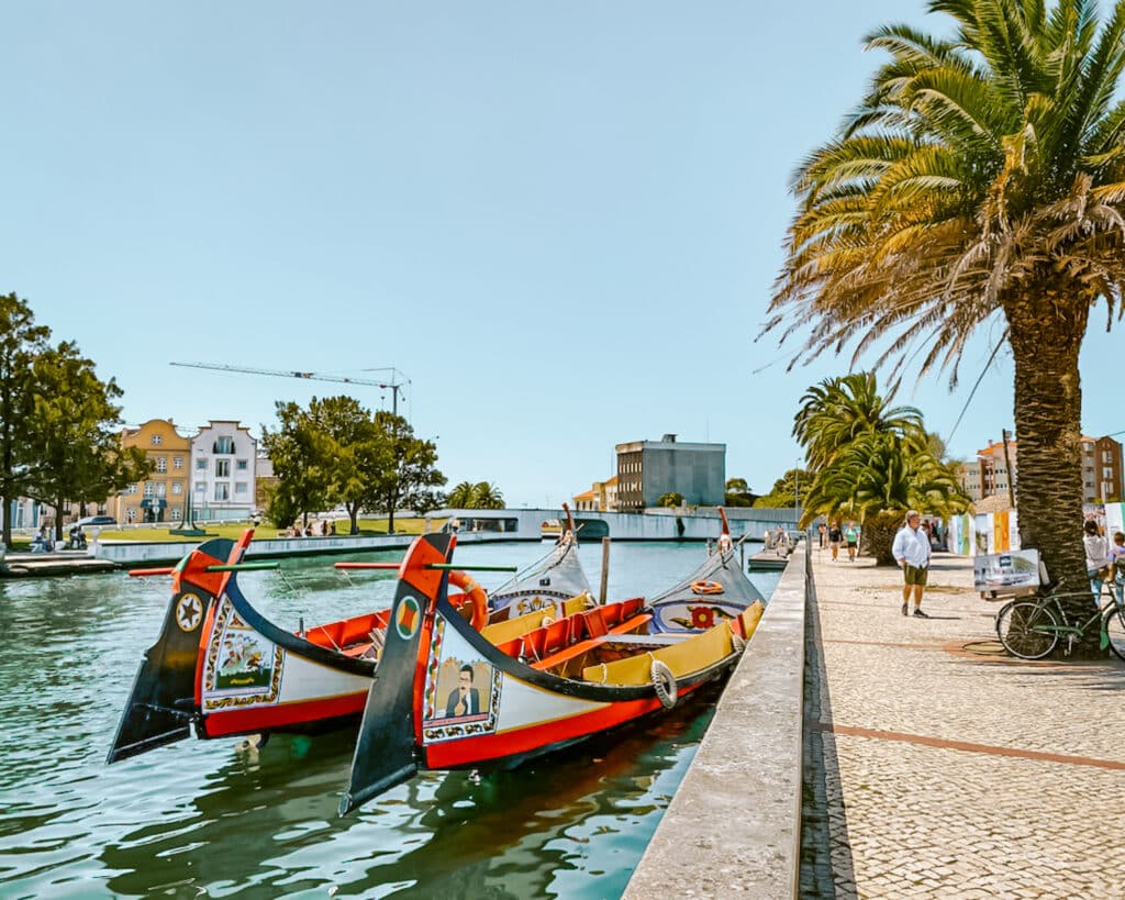 Gondolas in Aveiro one of the close to Aveiro.