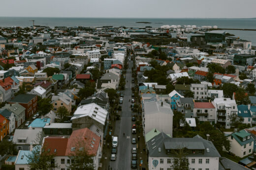 View from Hallgrímskirkja. One of the the things to do when spending one day in Reykjavik.