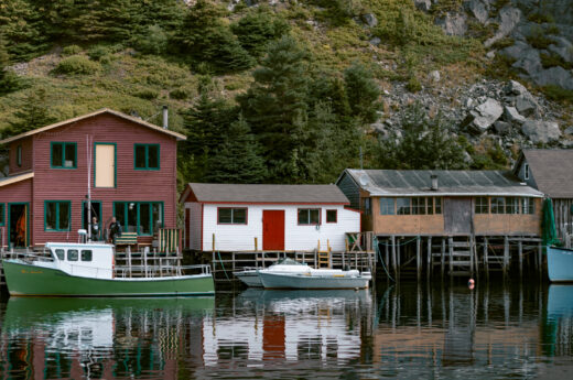 Quidi Vidi colorful fishing huts.