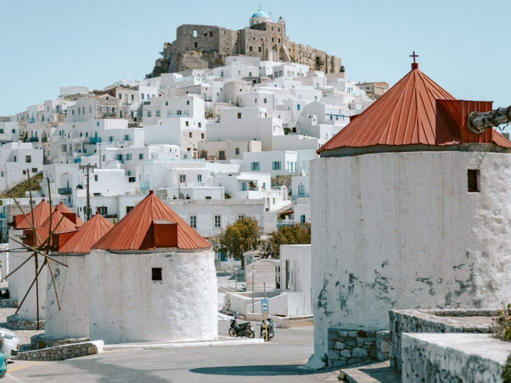 The Astypalea castle and windmills one of the top things to do in Astypalea.