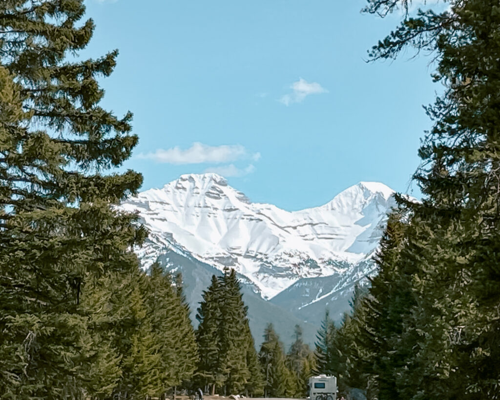 Mountains in Banff one of the most beautiful places in Canada. 