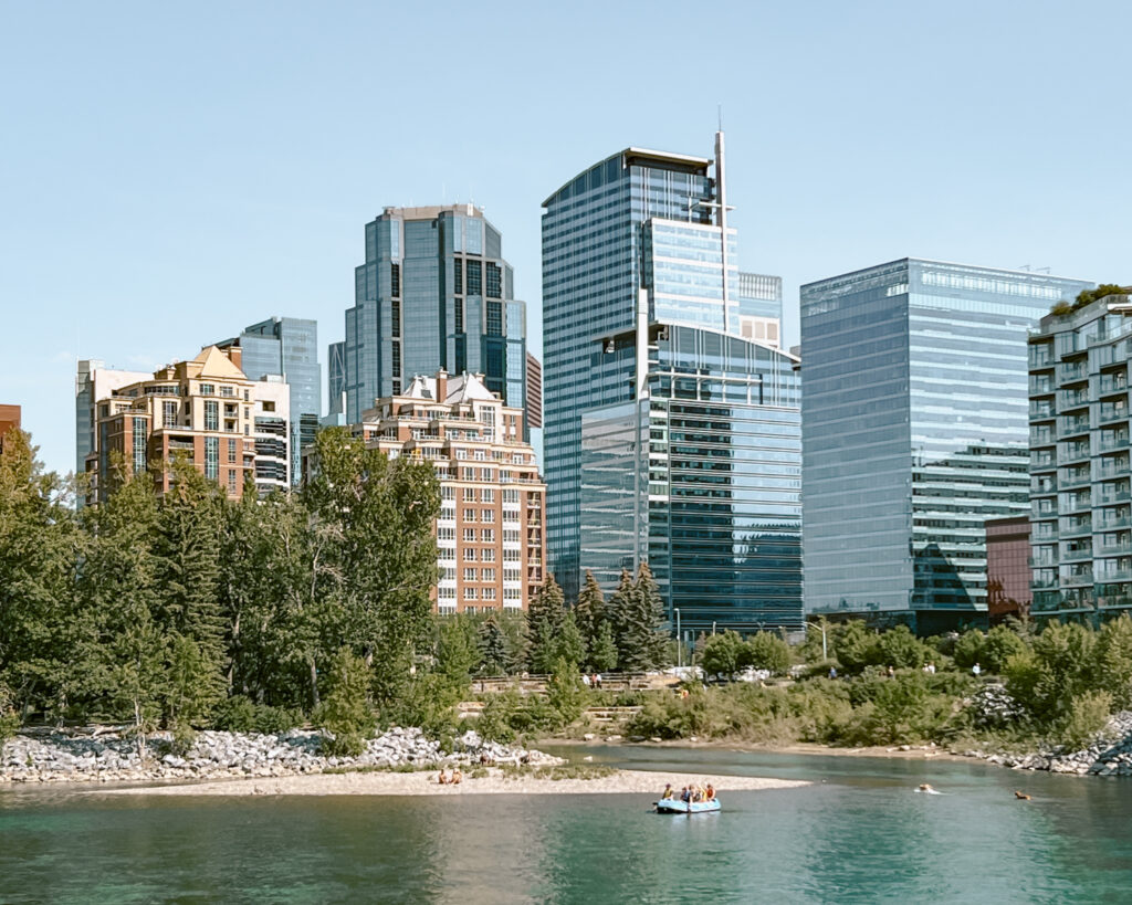 View of downtown Calgary.