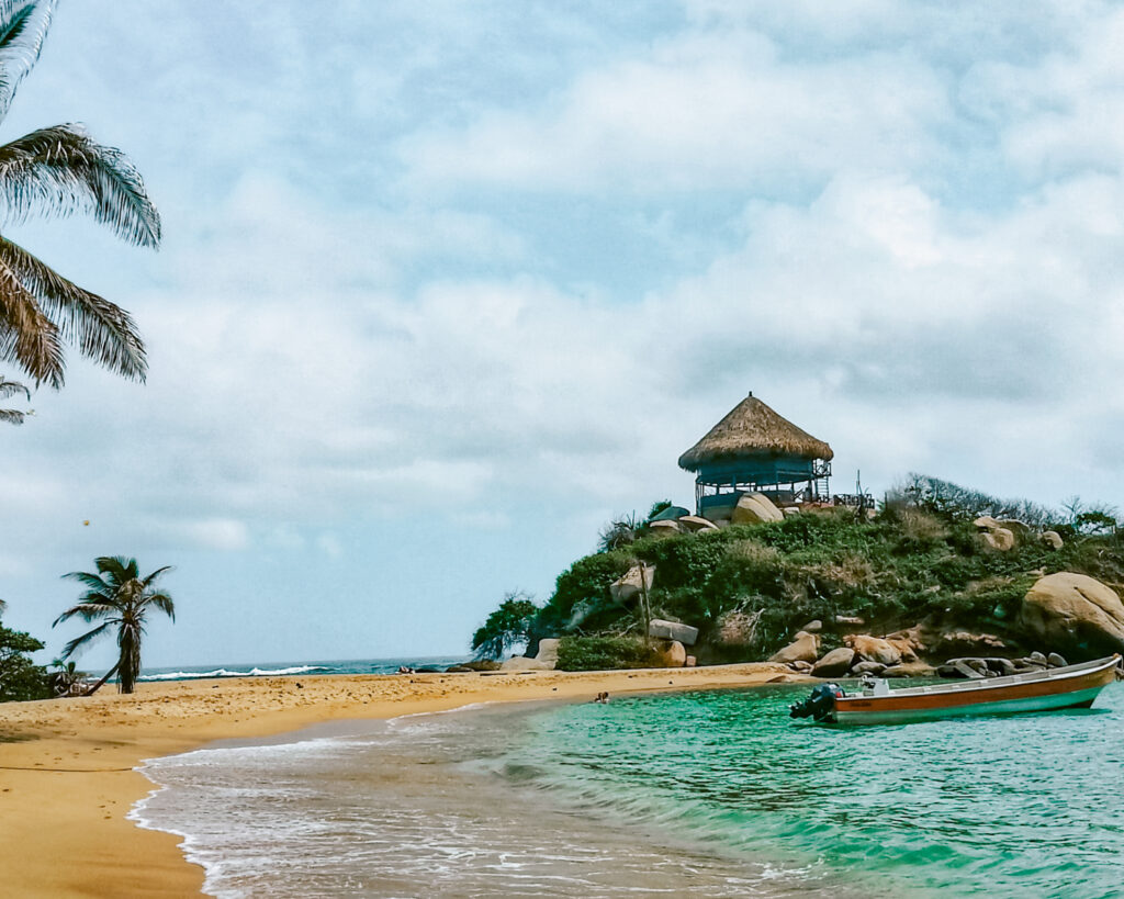 A beautiful beach in Tayrona National Park. 