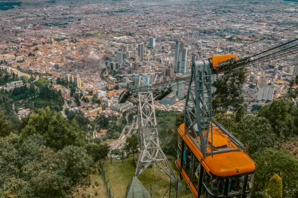 View of Bogotá one of the best destinations in Colombia to visit.