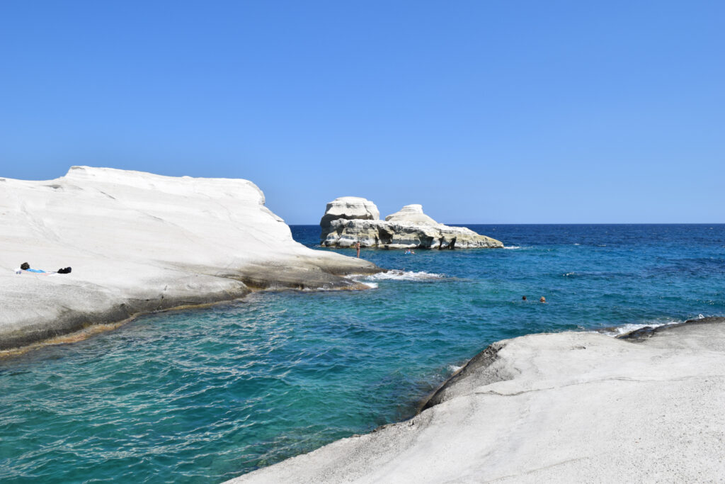 Beach in Milos. 